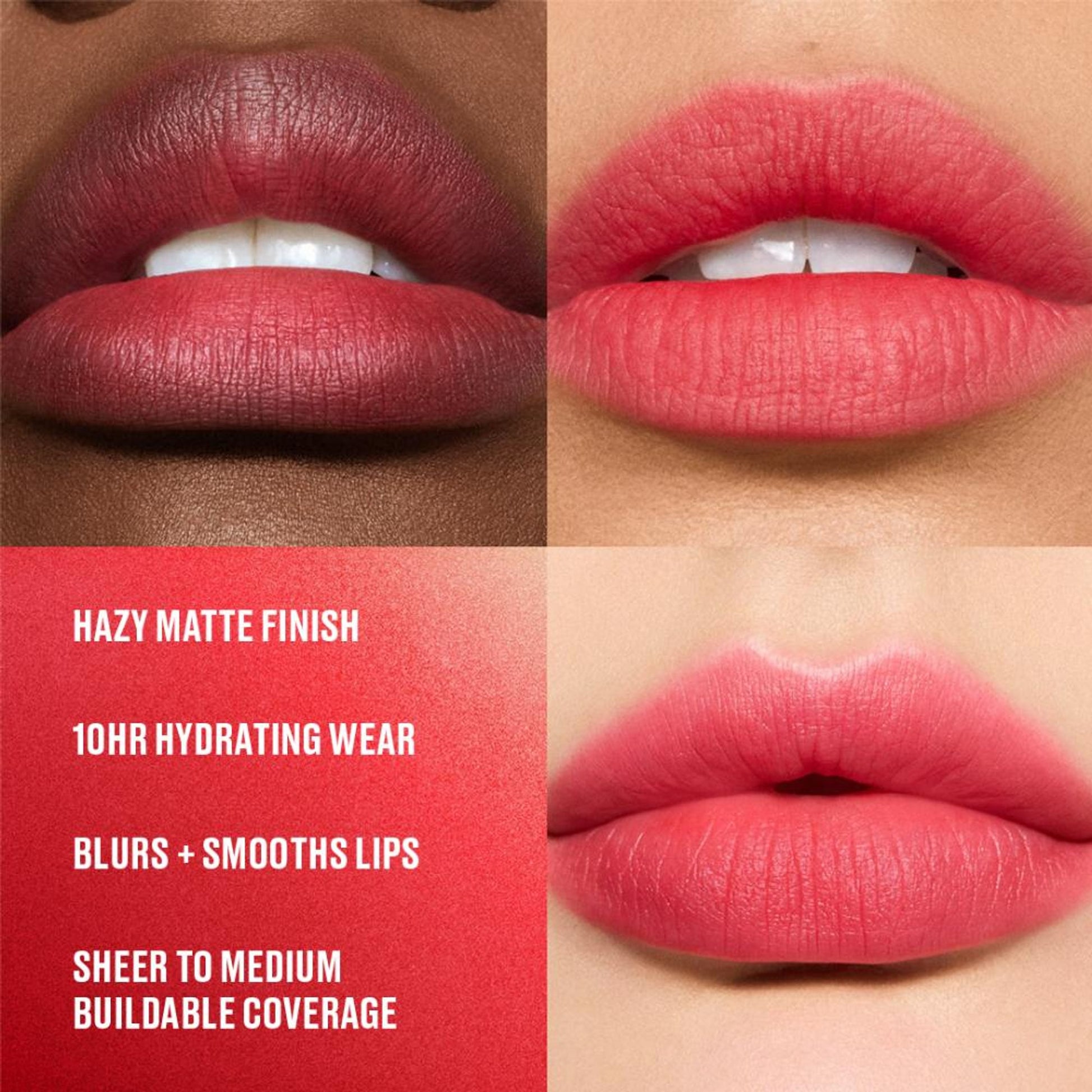 M.A.C Powder Kiss Hazy Matte Lipstick - Ruby New