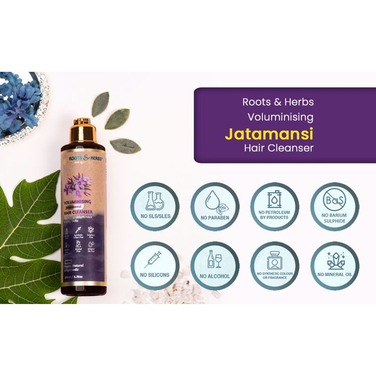 Roots & Herbs Voluminising Jatamansi Hair Cleanser