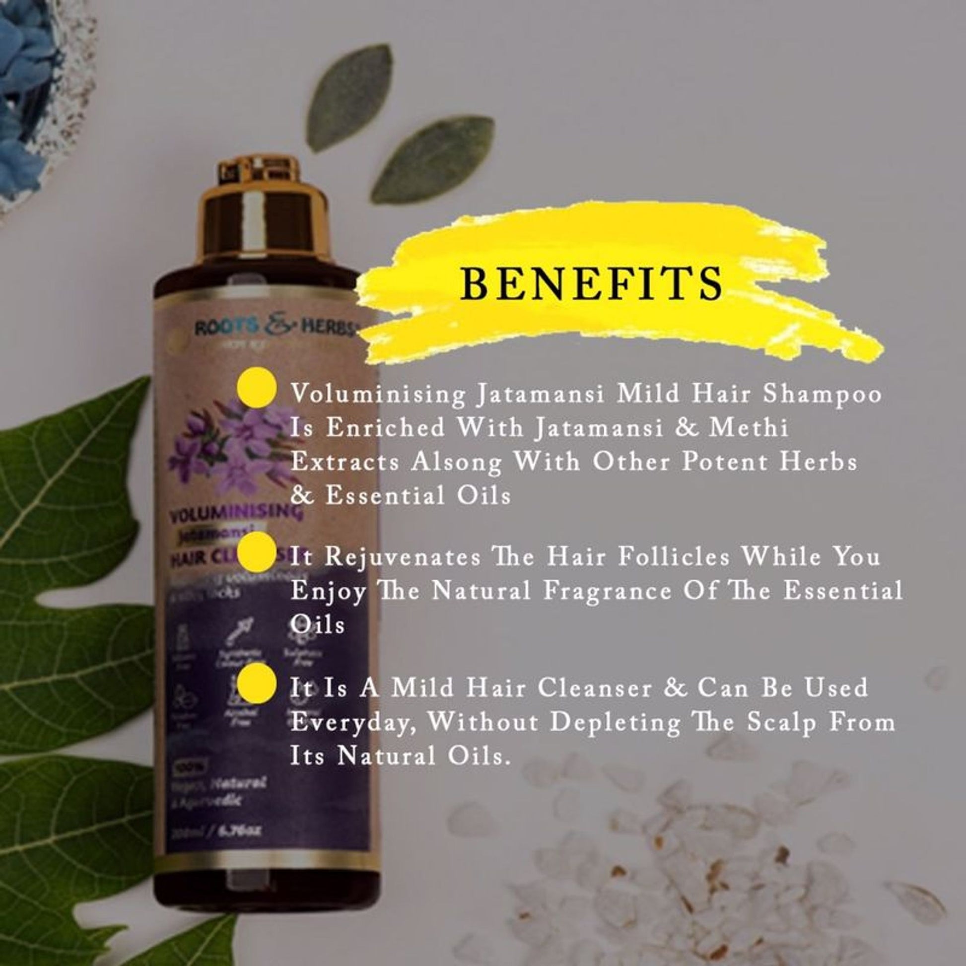 Roots & Herbs Voluminising Jatamansi Hair Cleanser