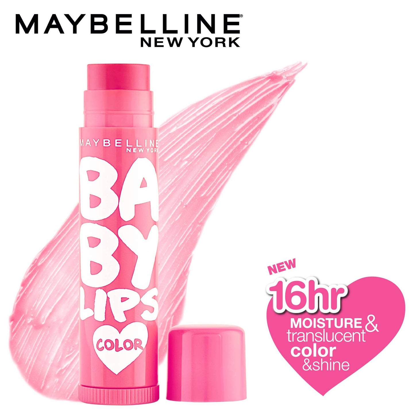 Maybelline New York Baby Lips Color Lip Balm with SPF 11, Lasts UpTo 24H - Pink Lolita + Cherry Kiss