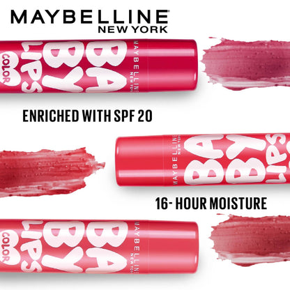 Maybelline New York Baby Lips Color Lip Balm with SPF 11, Lasts UpTo 24H - Pink Lolita + Cherry Kiss