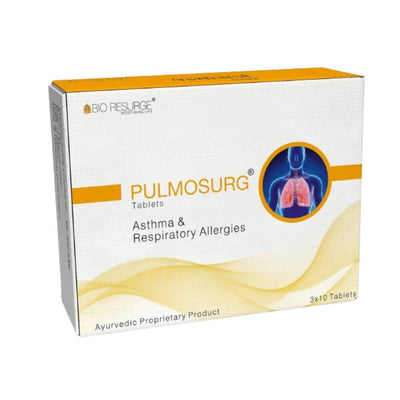Bio Resurge Life Pulmosurg Ayurvedic Cough and Asthma Relief Tablets