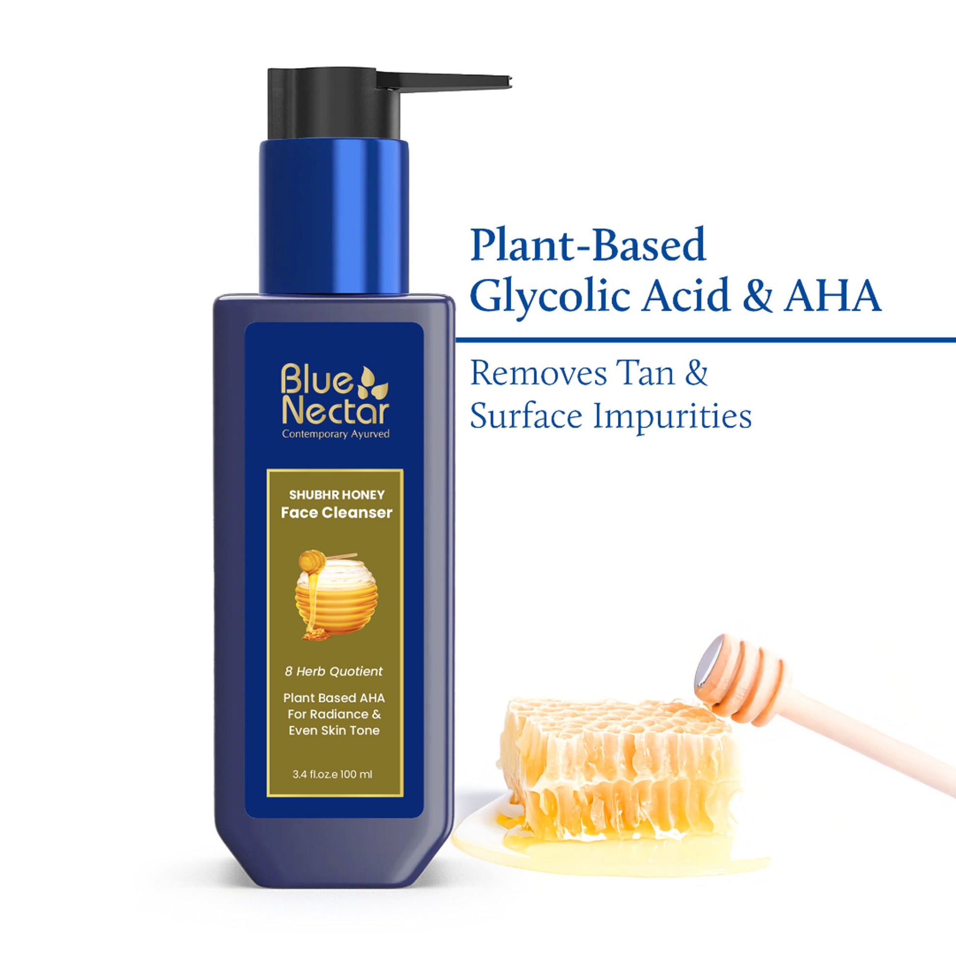 Blue Nectar Ayurvedic Shubhr Radiance Honey Cleanser