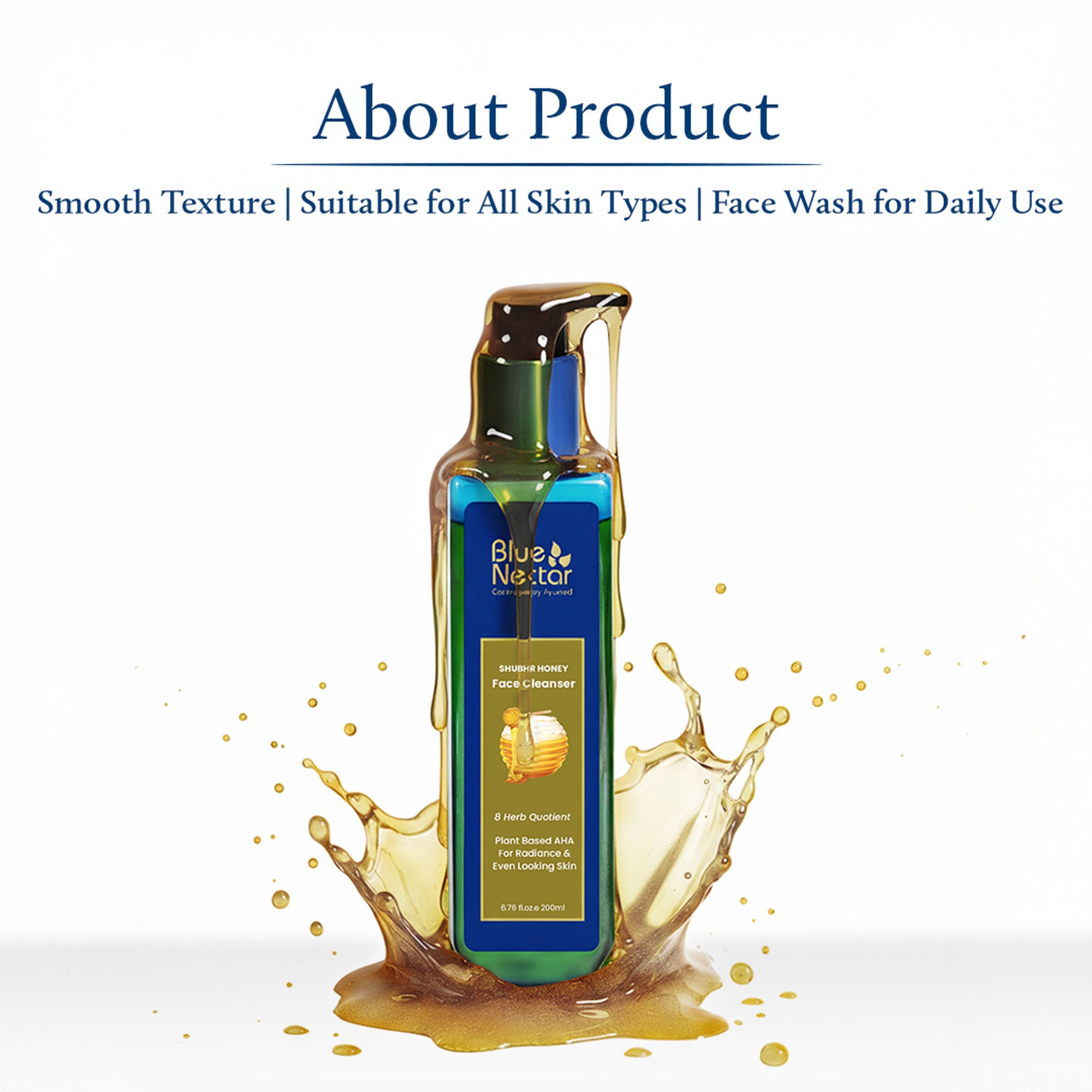 Blue Nectar Ayurvedic Shubhr Radiance Honey Cleanser