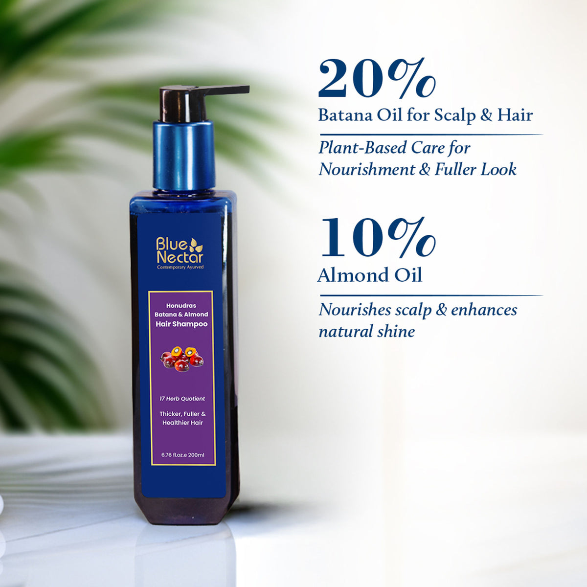Blue Nectar Batana & Almond Hair Shampoo
