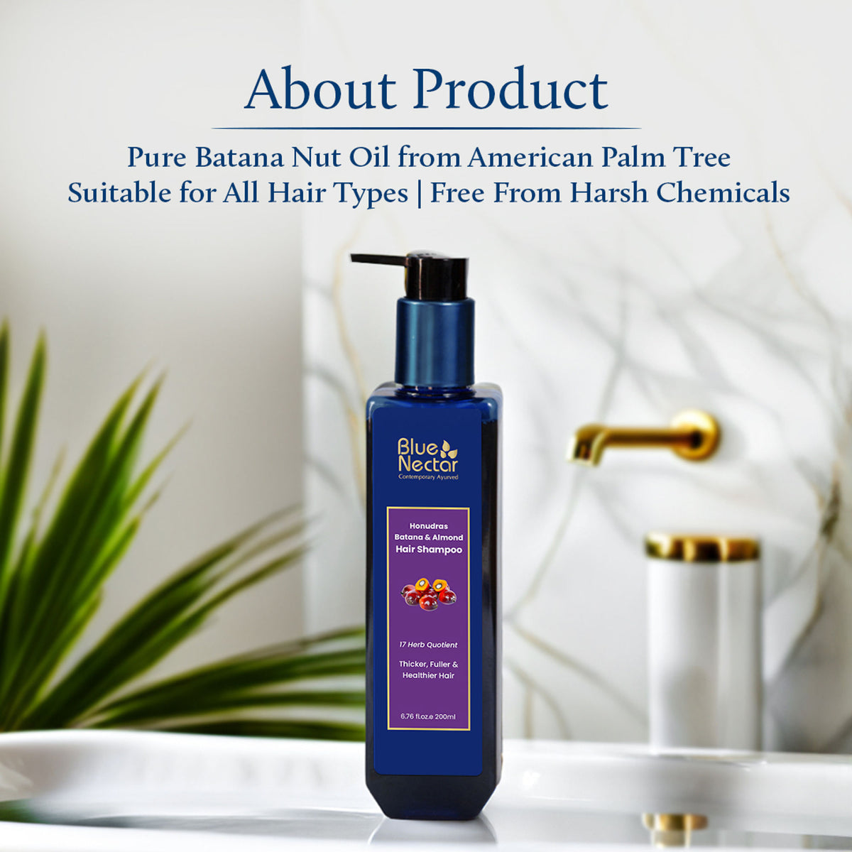 Blue Nectar Batana & Almond Hair Shampoo