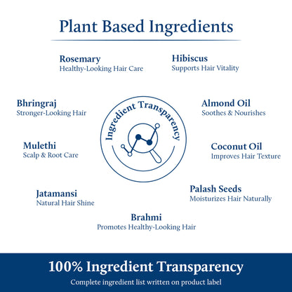 Blue Nectar Briganantadi Hair Tonic with Almond Rosemary Oil for Hair Growth