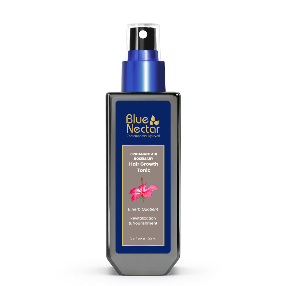 Blue Nectar Briganantadi Hair Tonic with Almond Rosemary Oil for Hair Growth