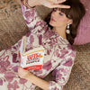 Dhiyona IE Floral Printed Round Neck Straight Kurta