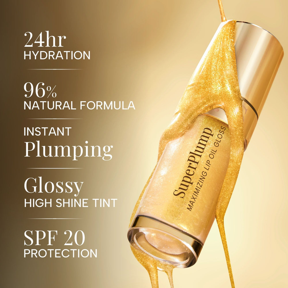 RAS Luxury Oils Super Plump Maximizing Lip Oil Gloss - Golden Glow
