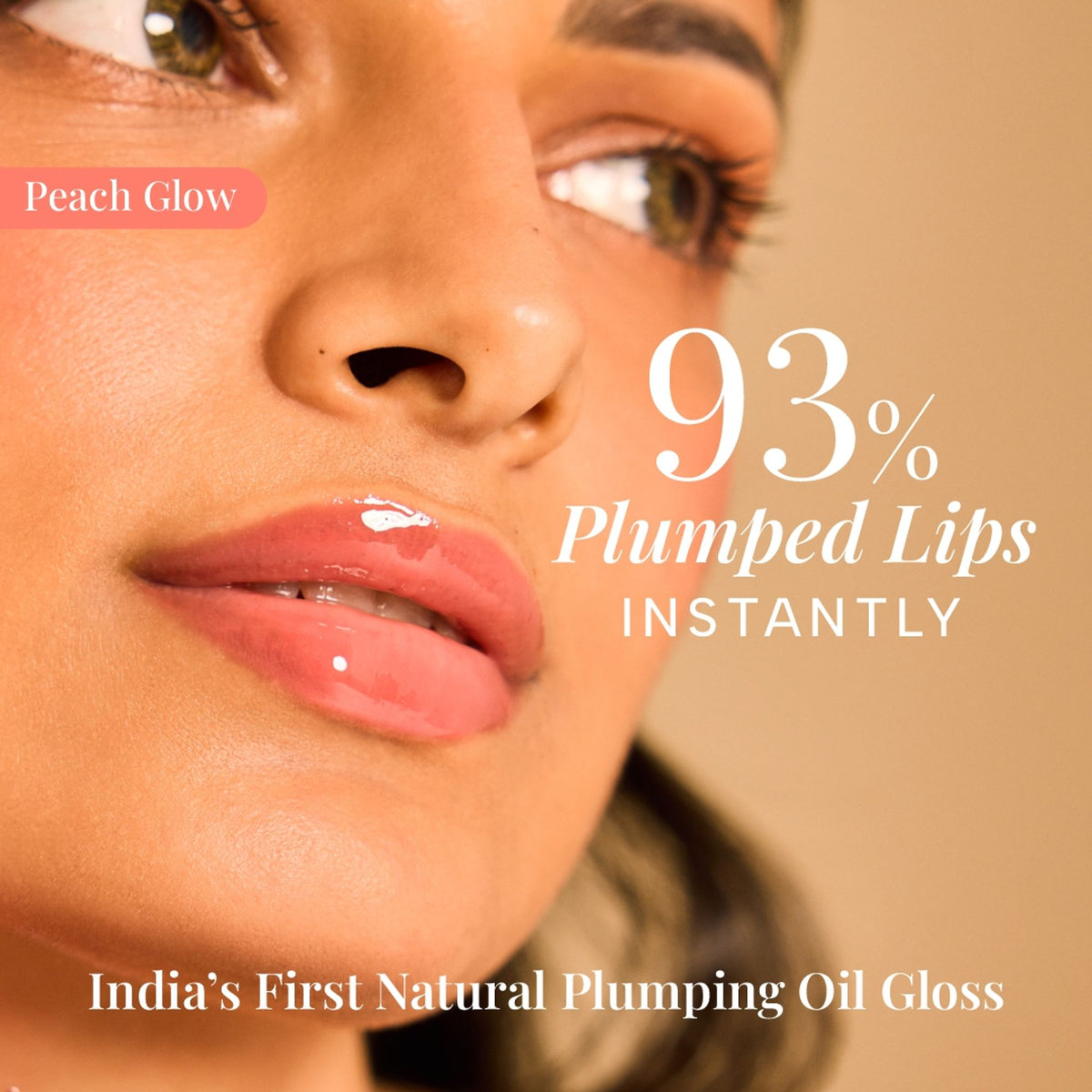 RAS Luxury Oils Super Plump Maximizing Lip Oil Gloss - Peach Glow