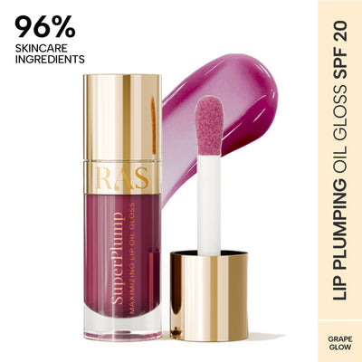 RAS Luxury Oils Super Plump Maximizing Lip Oil Gloss - Grape Glow