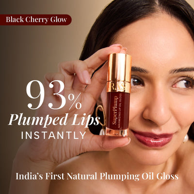 RAS Luxury Oils Super Plump Maximizing Lip Oil Gloss - Black Cherry Glow