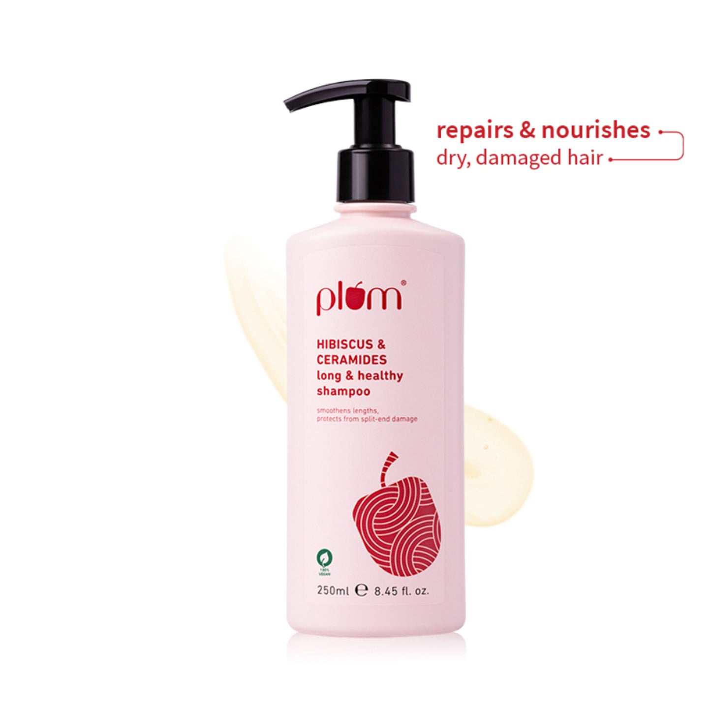 Plum Hibiscus & Ceramides Long & Healthy Shampoo For Smooth Hair