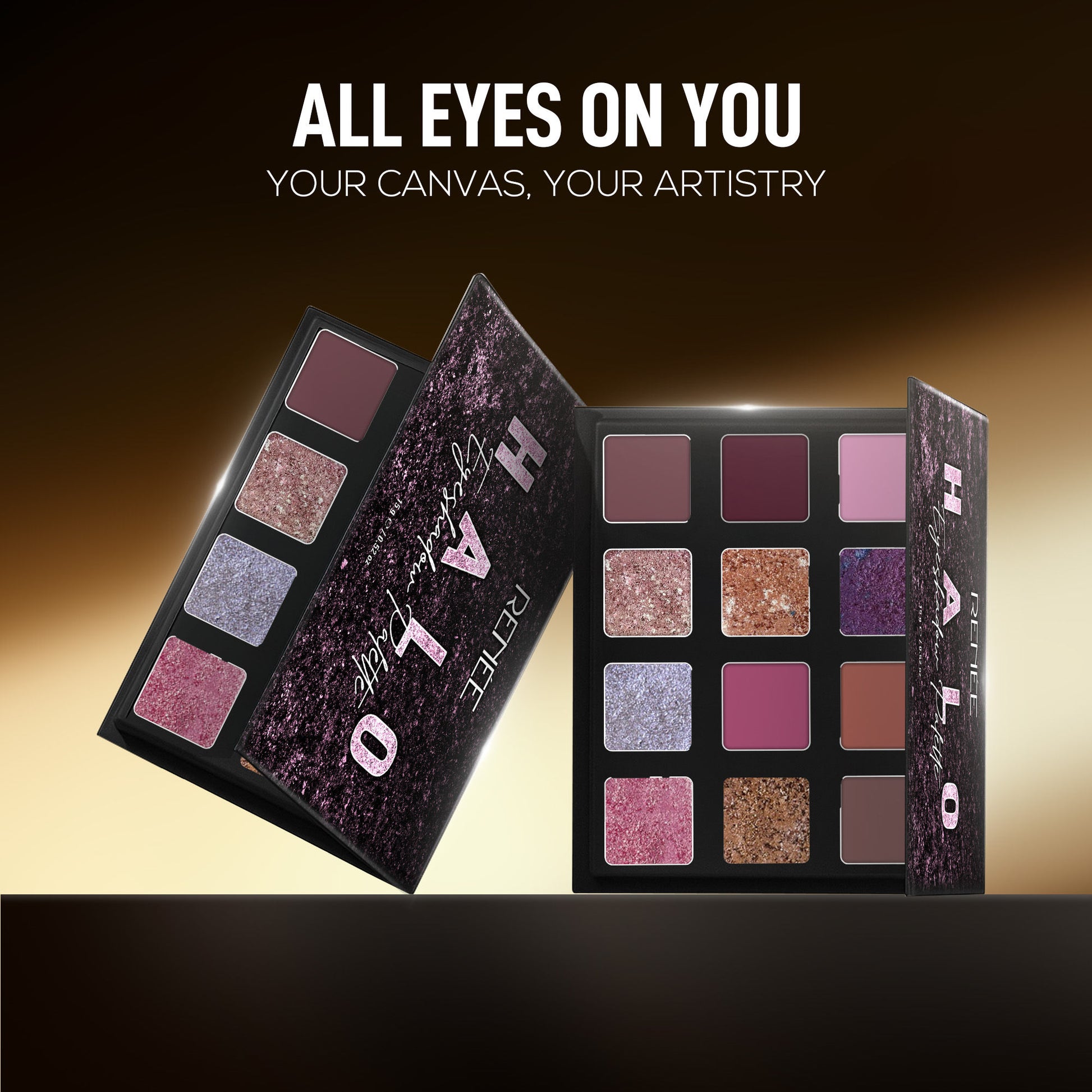 Renee Cosmetics Halo Eyeshadow Palette - Pinks