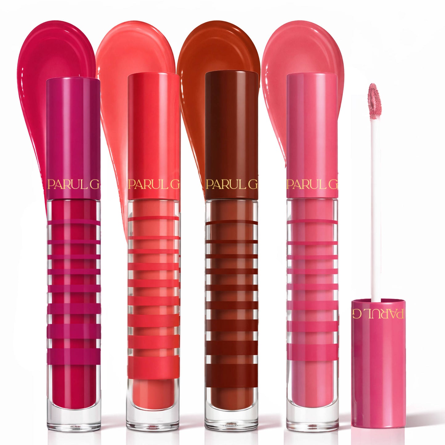 Parul Garg Beauty High Shine Nourishing Tinted Lip Gloss with SPF 20 - Pack of 4