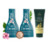 Nat Habit Hibiscus Hair Growth Hair Mask for Dry and Frizzy Hair & Brightening Ubtan Face Wash,Detan