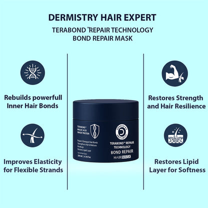 DERMISTRY Bond Repair Hair Mask I Maleic Acid Terabond Protein, Strengthening Damaged Dry Breakages