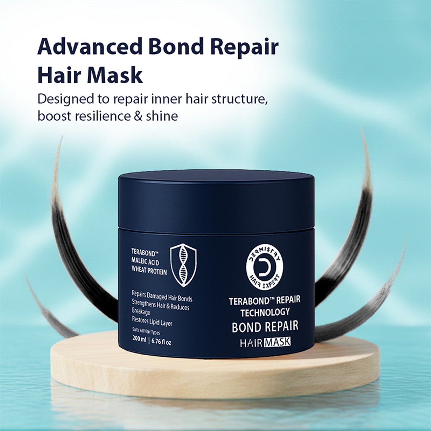 DERMISTRY Bond Repair Hair Mask I Maleic Acid Terabond Protein, Strengthening Damaged Dry Breakages