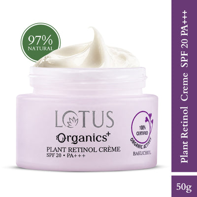 Lotus Organics + Bakuchiol Plant Retinol Creme SPF 20 PA +++