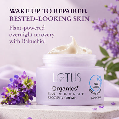 Lotus Organics+ Bakuchiol Plant Retinol Recovery Night Cream