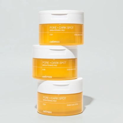 Celimax Pore + Dark Spot Brightening Pad, Exfoliates, Reduces Marks & Tightens Pores