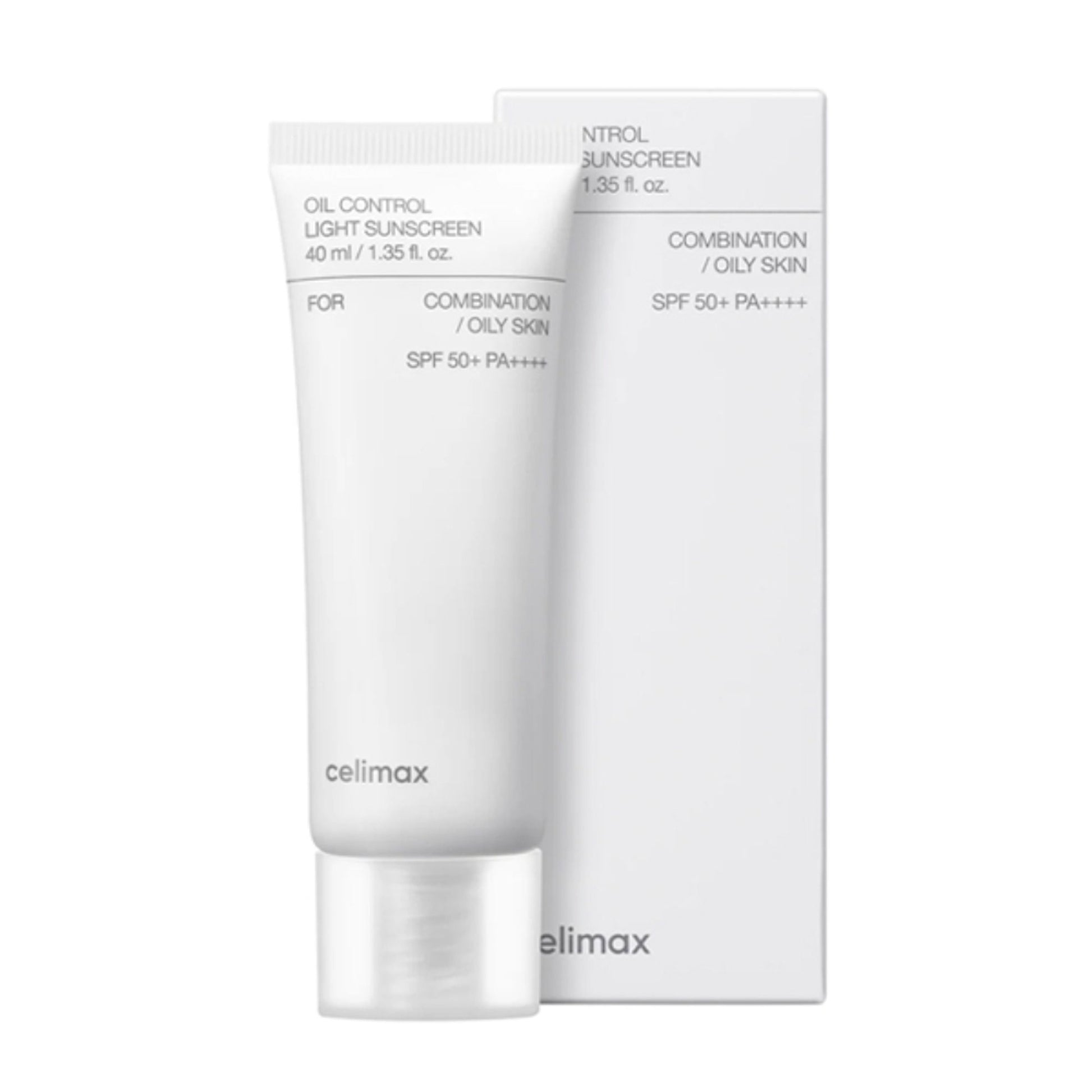 Celimax Oil Control Light Sunscreen SPF 50+ PA+++, Oil-Free, Non-Greasy UV Protection
