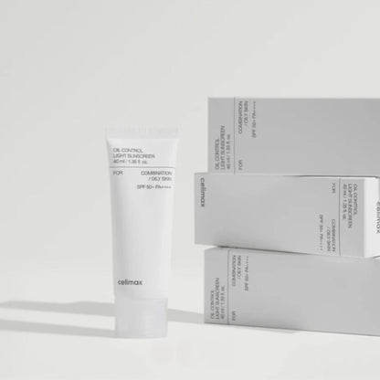 Celimax Oil Control Light Sunscreen SPF 50+ PA+++, Oil-Free, Non-Greasy UV Protection