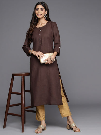Indyancart IE Women Solid Kurta