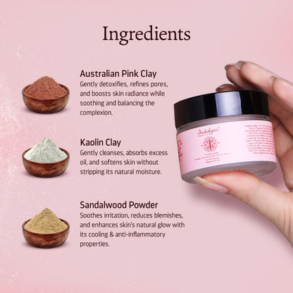 Indulgeo Essentials Pore Minimizing Detan Clay Face Pack For Acne & Blackheads