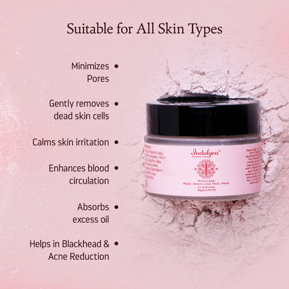 Indulgeo Essentials Pore Minimizing Detan Clay Face Pack For Acne & Blackheads