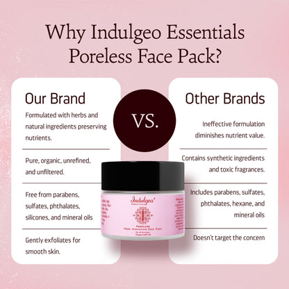 Indulgeo Essentials Pore Minimizing Detan Clay Face Pack For Acne & Blackheads