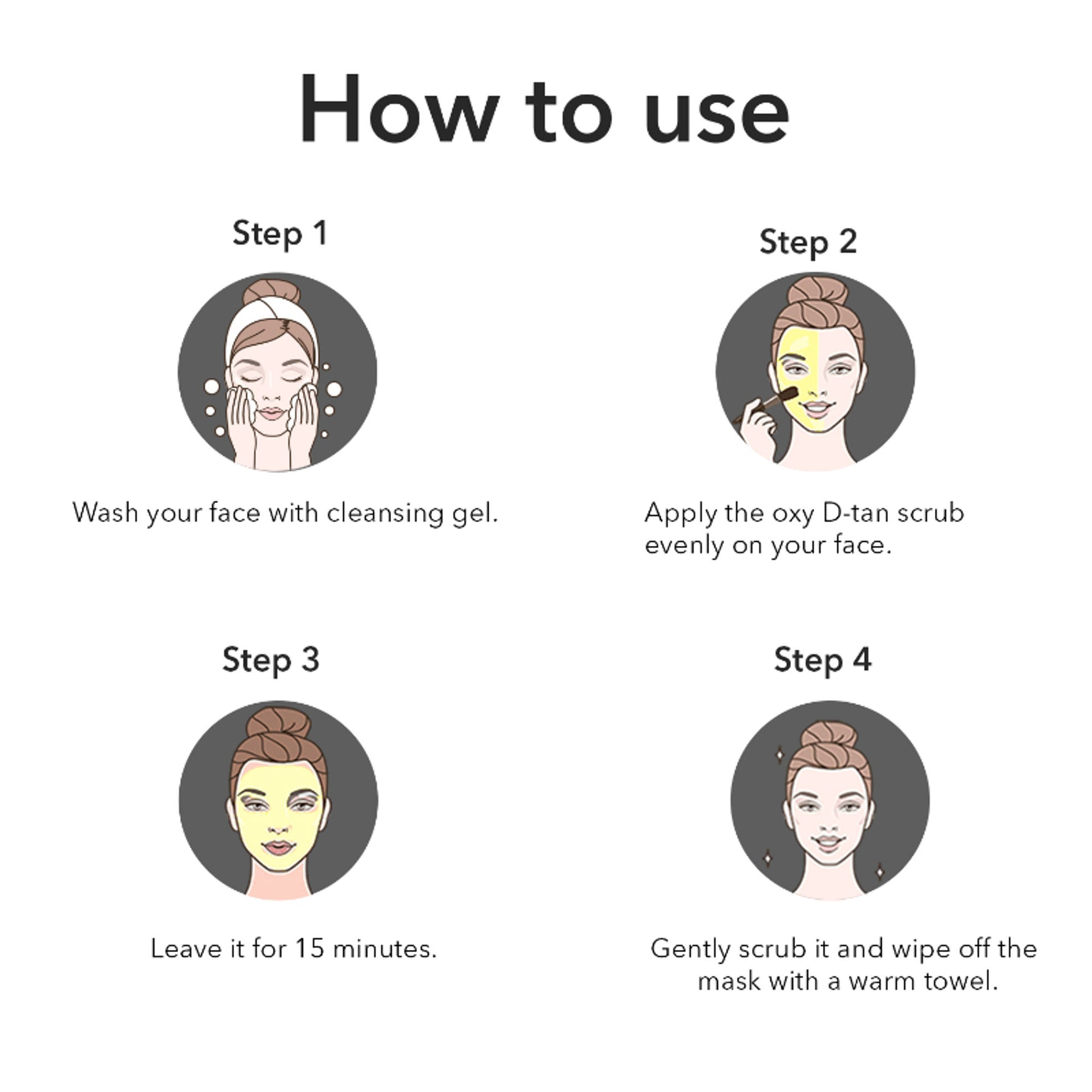 Sara Oxy D-Tan Scrub For Instant Tan Removal & Glowing Skin- De-Tan Face Scrub For All Skin