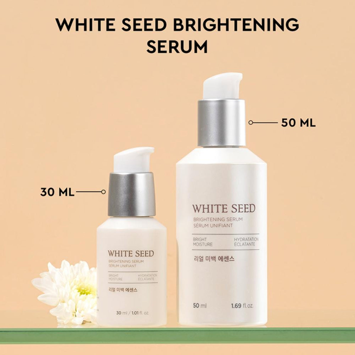 The Face Shop White Seed Serum With Niacinamide & Hyaluronic Acid, Fights Dullness & Blemishes
