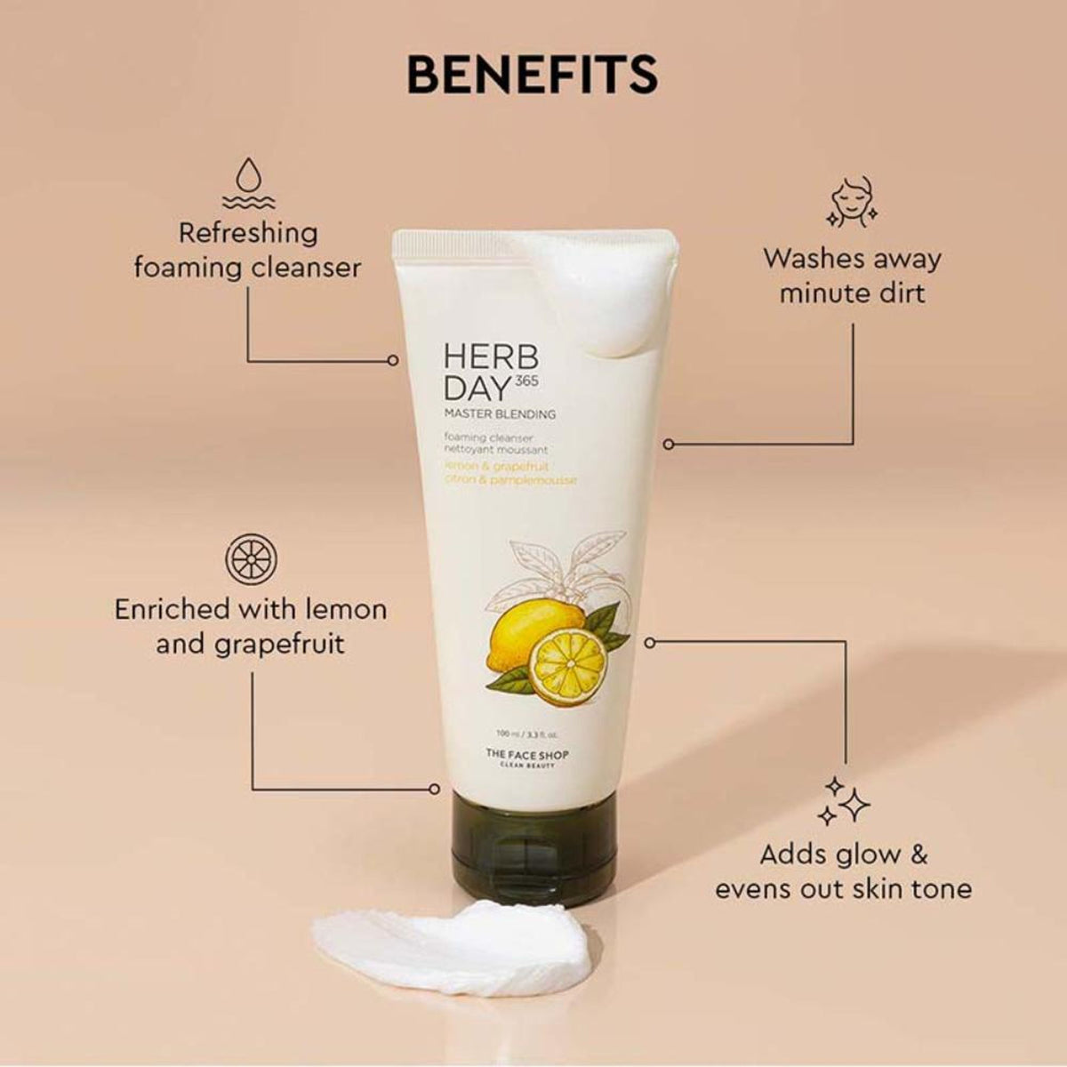 The Face Shop Herb Day 365 Face Wash