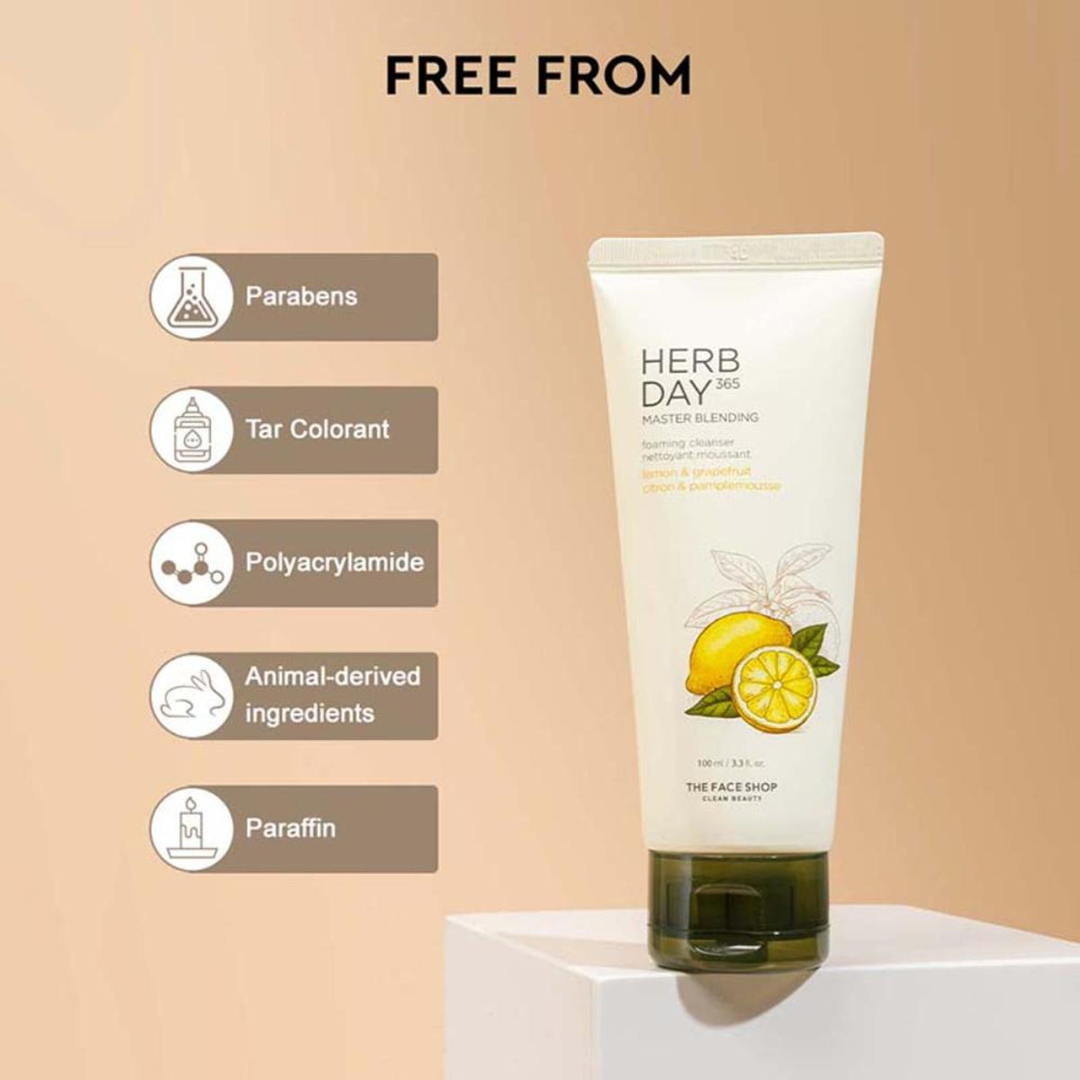 The Face Shop Herb Day 365 Face Wash