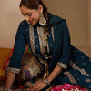 Dhiyona IE Women Ethnic Motifs Embroidered Regular Sequinned Kurta with Trousers & With Dupatta