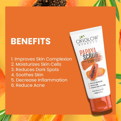Oxyglow Herbals Papaya Scrub