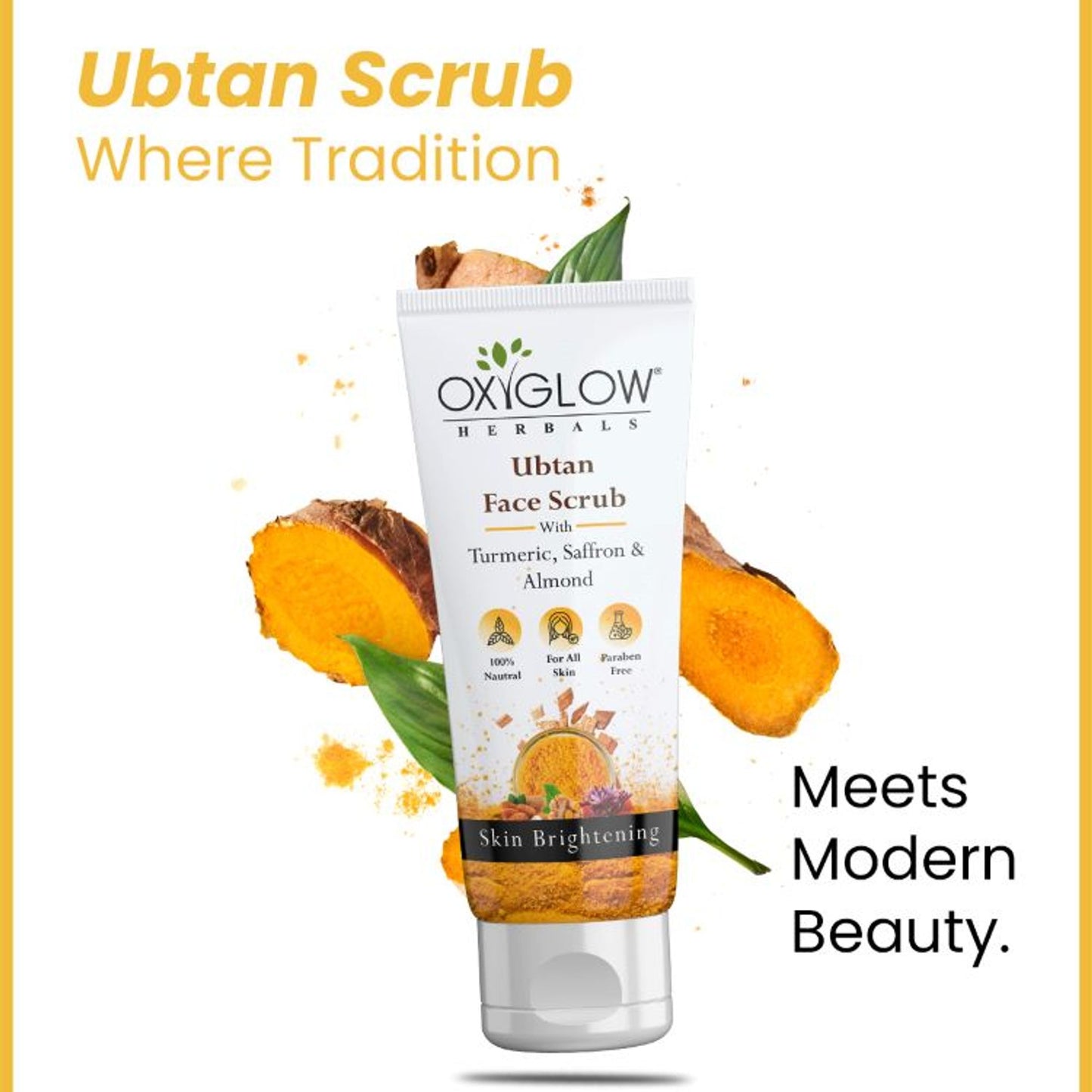 Oxyglow Herbals Ubtan Scrub