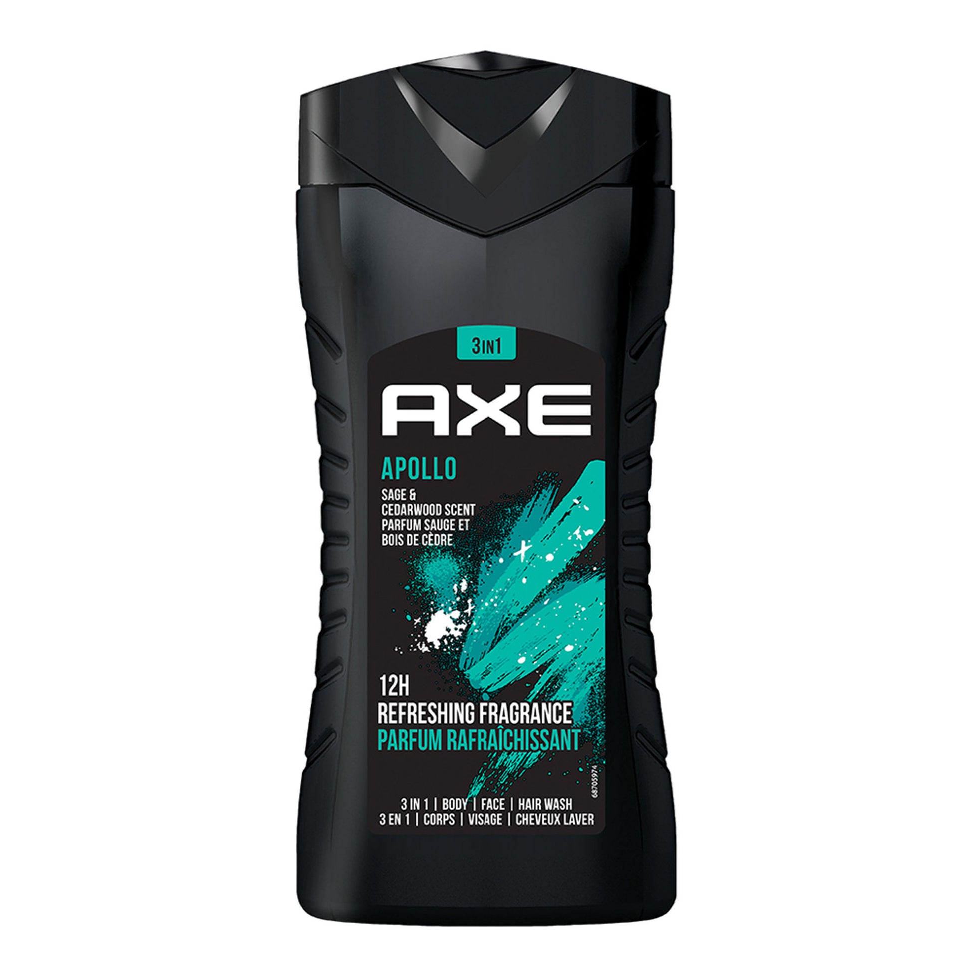 Axe Apollo 3 In 1 Body, Face & Hair Wash For Men