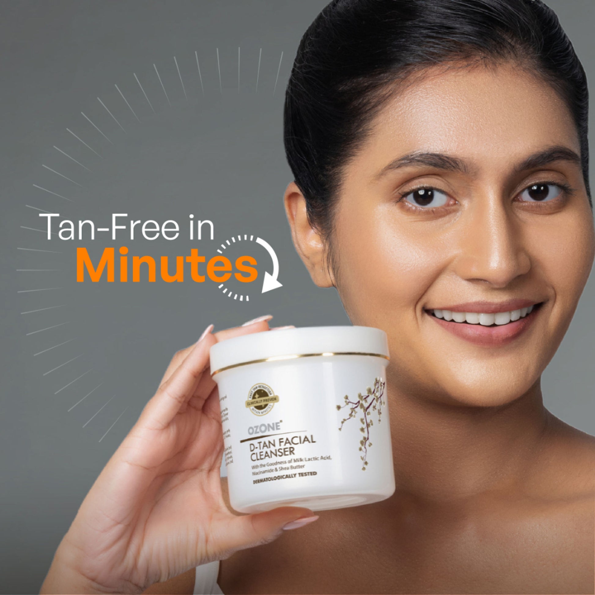 Ozone D Tan Facial Cleanser With The Goodness Of Cucumber, Milk & Shea Butter