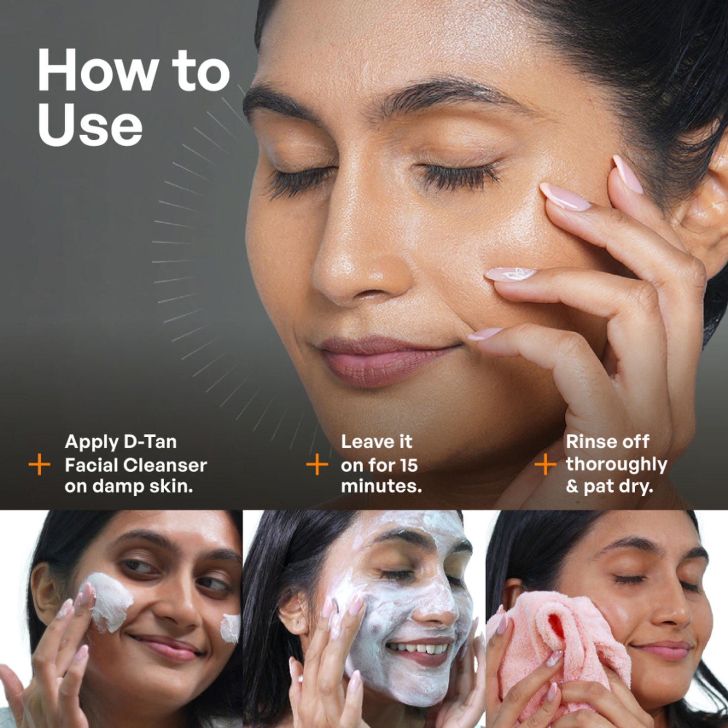 Ozone D Tan Facial Cleanser With The Goodness Of Cucumber, Milk & Shea Butter