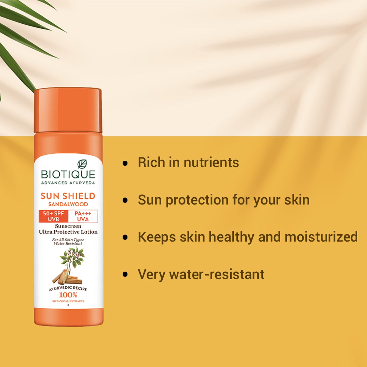 Biotique Bio Sun Shield Sandalwood Ultra Protective Face Lotion SPF 50+ Sunscreen