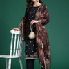 Dhiyona IE Ethnic Motifs Embroidered Sequinned Kurta With Trousers & Dupatta