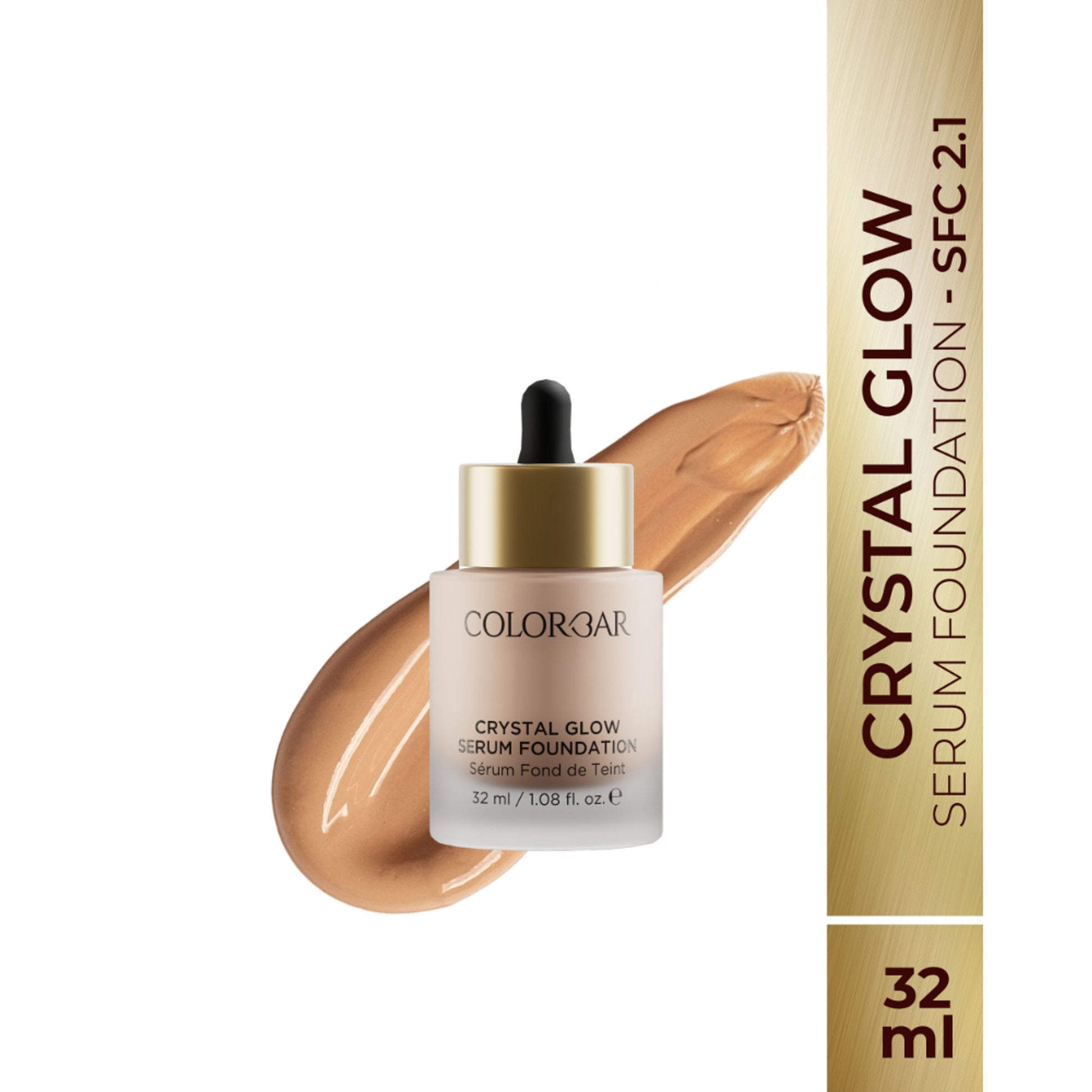 Colorbar Crystal Glow Serum Foundation - Sfc 2.1
