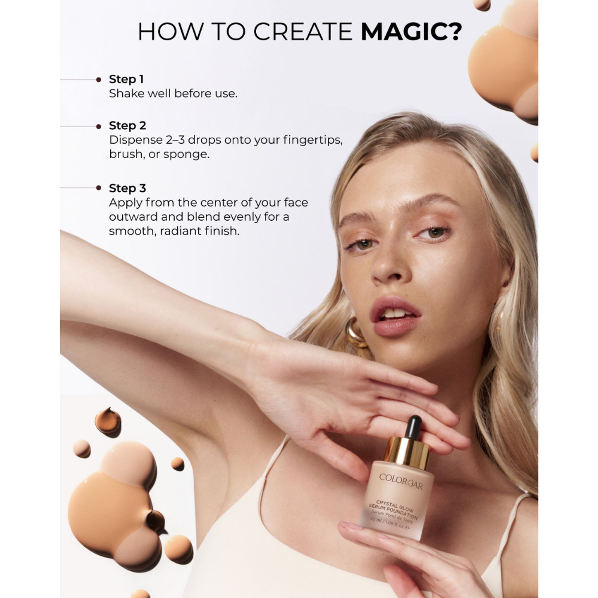 Colorbar Crystal Glow Serum Foundation - Sfw 8.1