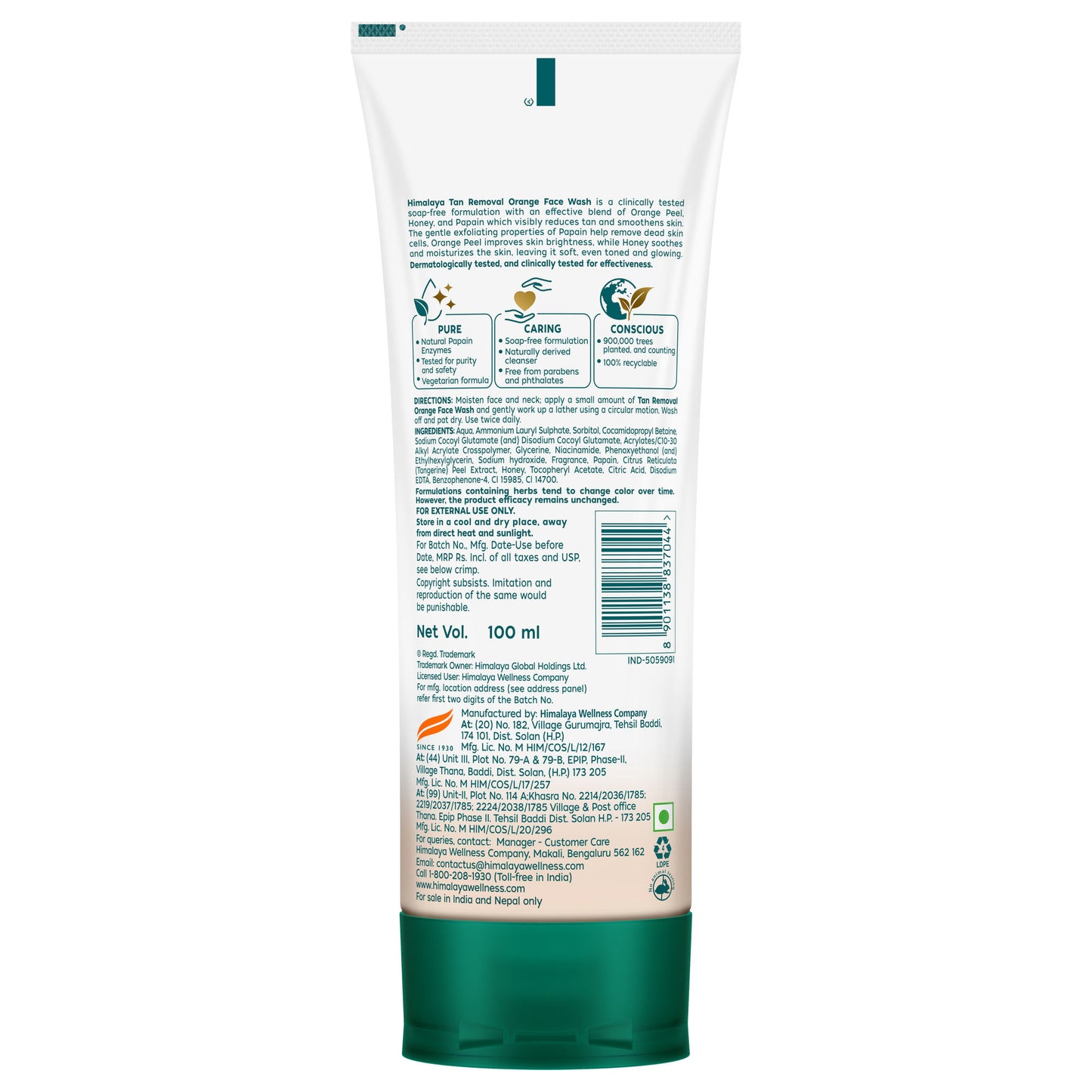 Himalaya Tan Removal Orange Face Wash