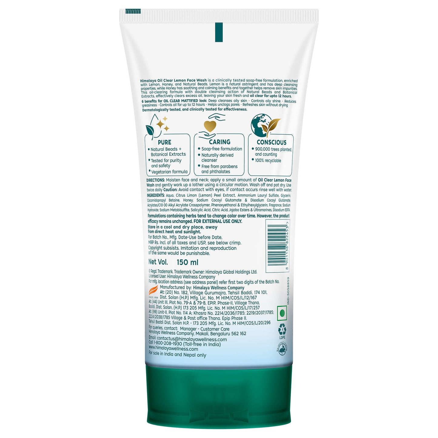 Himalaya Oil Clear Lemon Face Wash