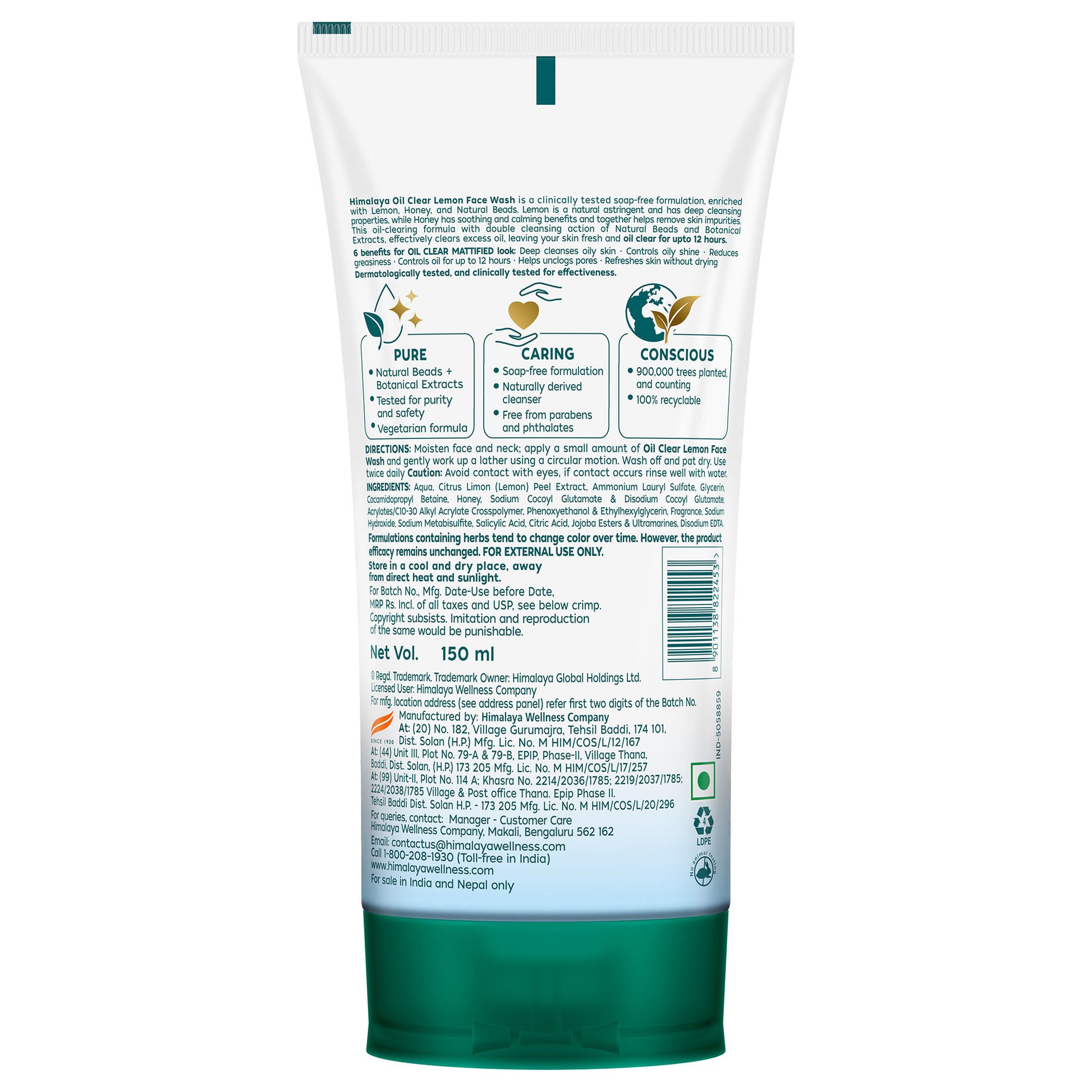 Himalaya Oil Clear Lemon Face Wash