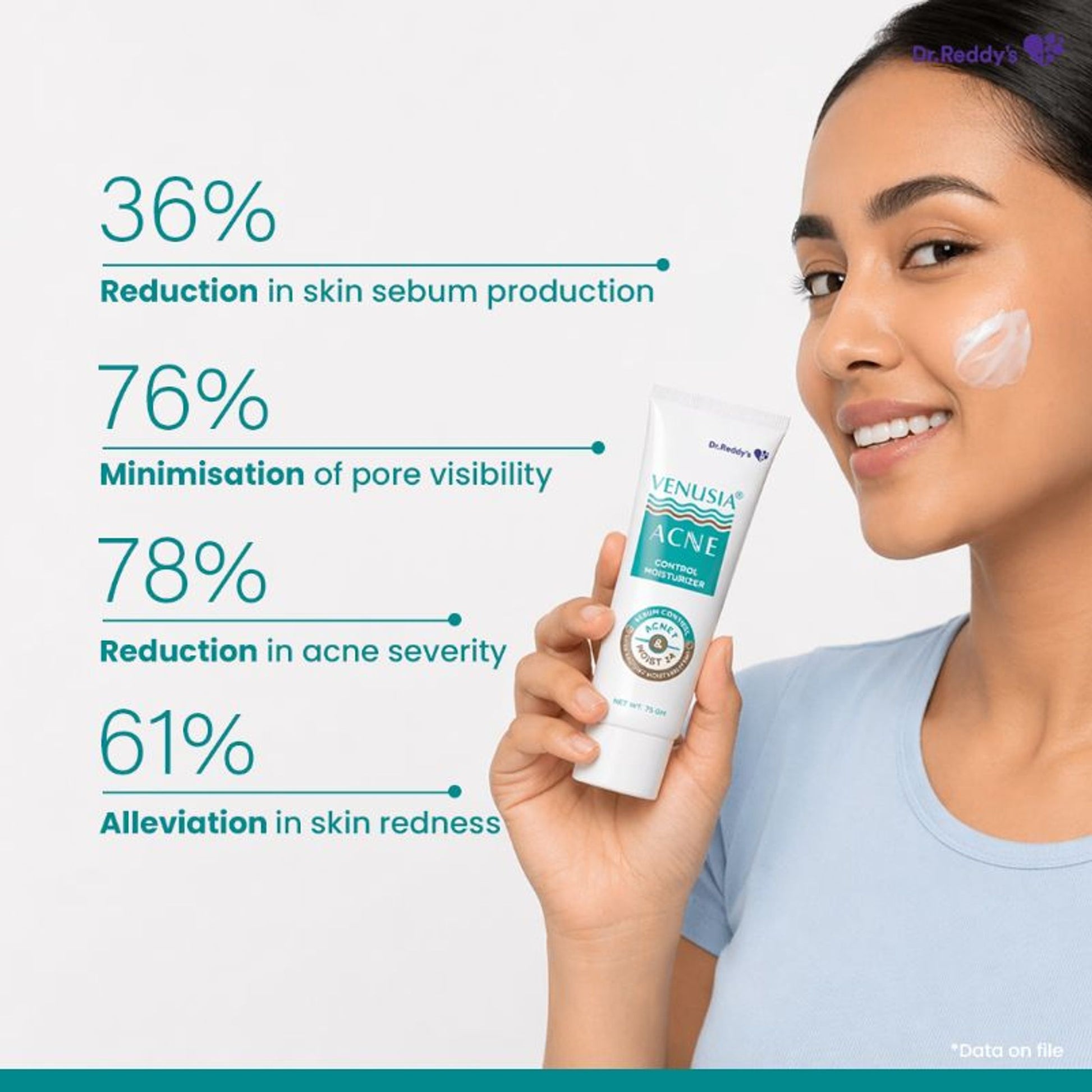 Venusia Acne Control Moisturizer| Oily Skin Friendly| Lightens Acne Scars|75g